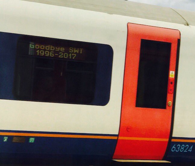 frankec64's tweet photo. I cannot believe it's a sad day @SW_Trains please don't leave us #wasitthatbad where are you going? You were the best!! https://t.co/yiVJfFKIuW