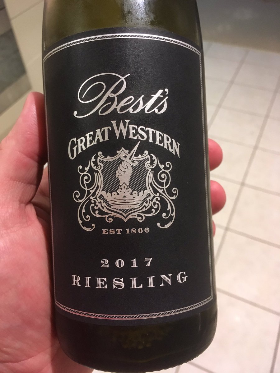 Was fortunate enough to win the lucky door prize at the <a href="/TasWineCentre/">Tas Wine Centre</a> wine fair yesterday. An amazing Riesling from <a href="/BestsWines/">Best's Great Western</a>