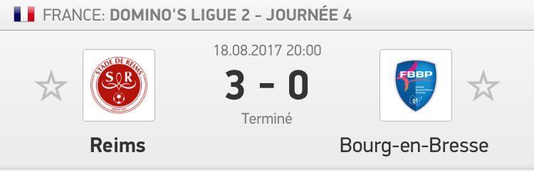 ventes_14's tweet image. 🔥Bet Fichier L2

⚽️ | Reims @1.50 ➡️ 85%✅✅

#Ligue2🇫🇷