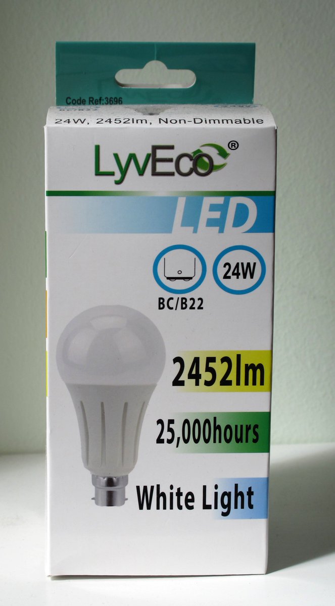 ElectricalSupp1's tweet photo. #LED 24 watt (similar to 150 Watt) GLS #BC #bulb in #White #Light only £11.99 including #postage see more items https://t.co/tllV7UImP1 https://t.co/yr0n7mYxdX