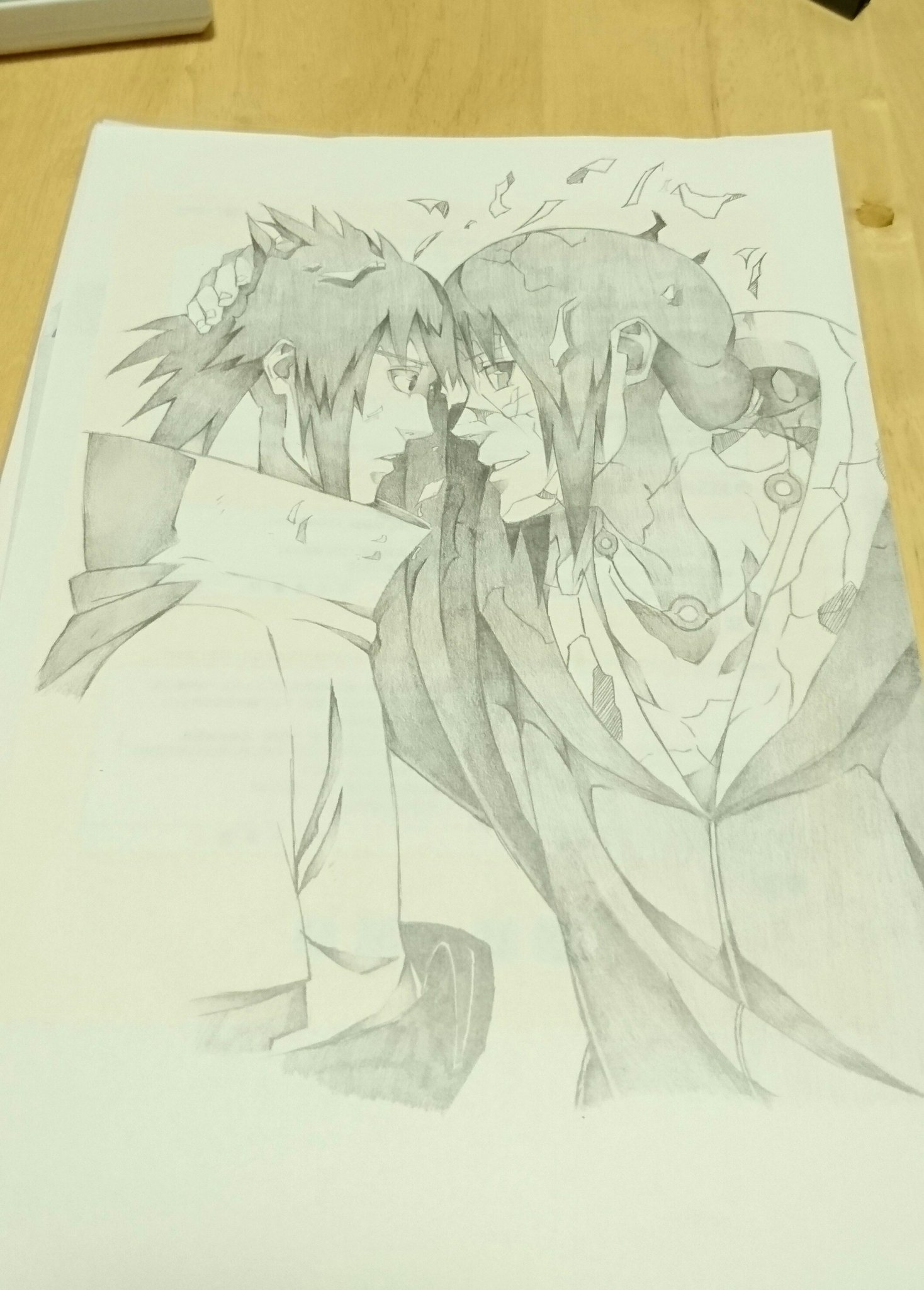 サイ うちは兄弟 Naruto うちはイタチ サスケ 模写 イラスト T Co Idktv4cg62 Twitter