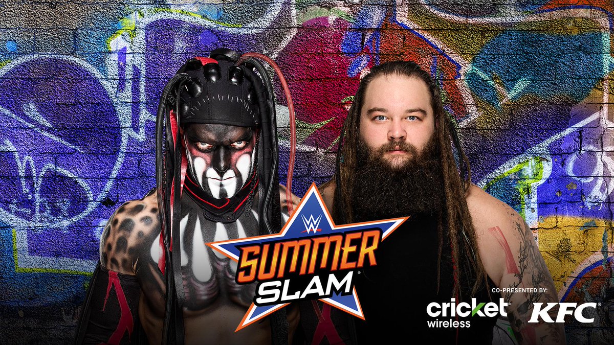 SummerSlam's tweet photo. #TheDemon @FinnBalor will EMERGE TONIGHT at #SummerSlam! Is The #EaterOfWorlds @WWEBrayWyatt ready? https://t.co/2ff4L2REfF https://t.co/M2t3tgPkRt