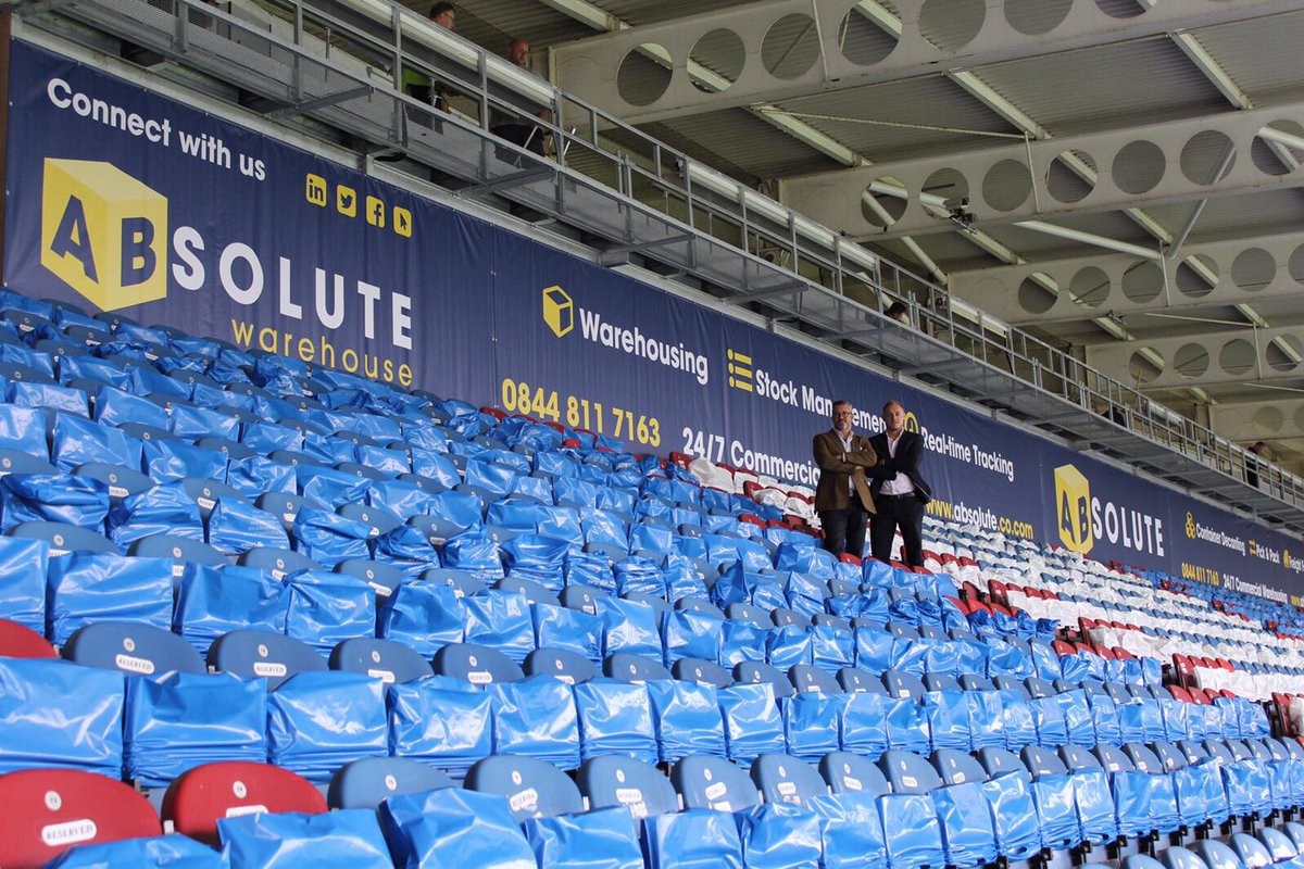 DINKUMCreative's tweet photo. Day with @absolute_ws watching @htafcdotcom v @NUFC. Our newly designed gantry signage looks spot on. Look for the LED boards on @SkySports https://t.co/Q4E0o7ujy9