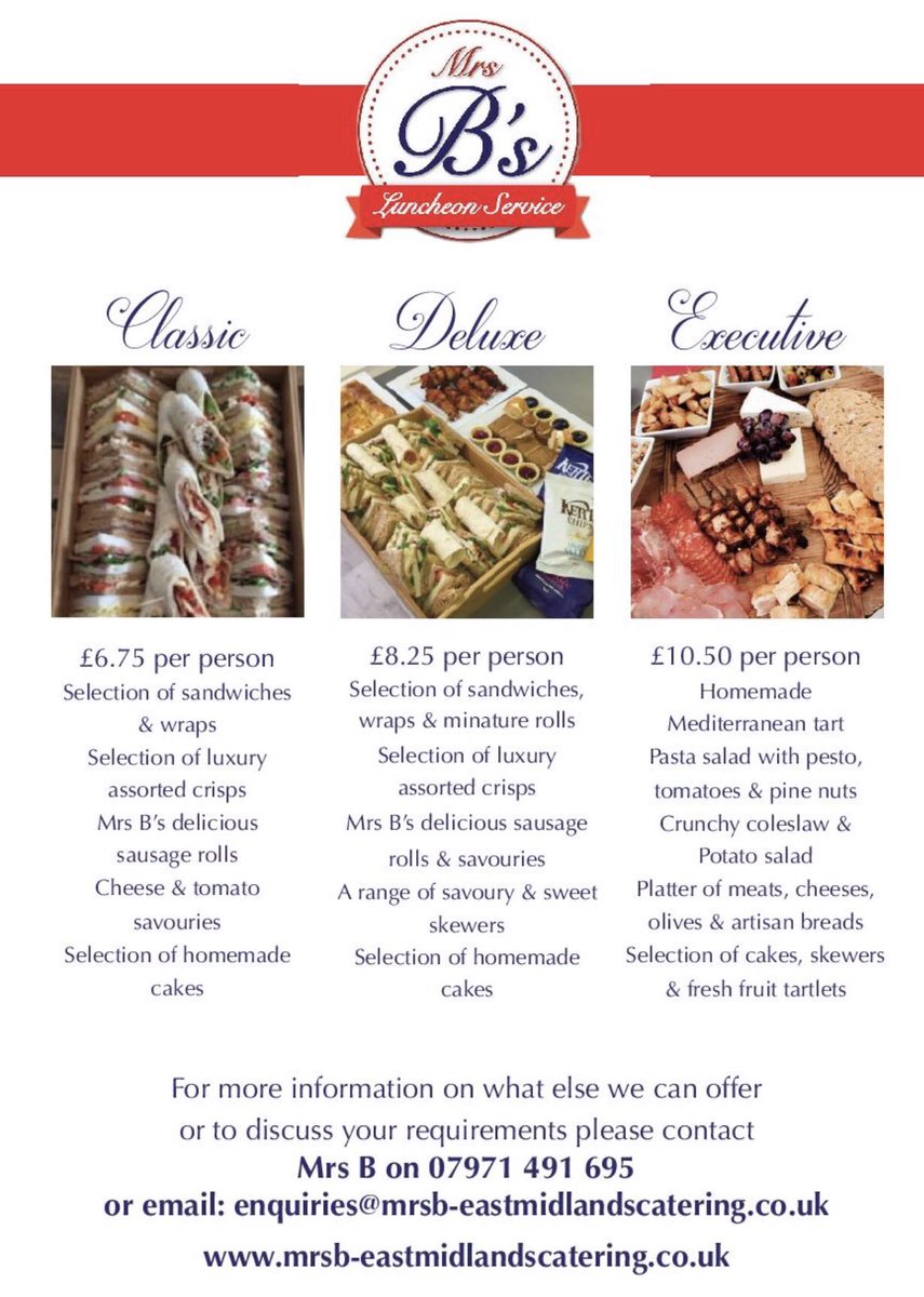 A range on offer at Mrs B's.... here are just a few. We are always happy to tweak to your requirements and budget!