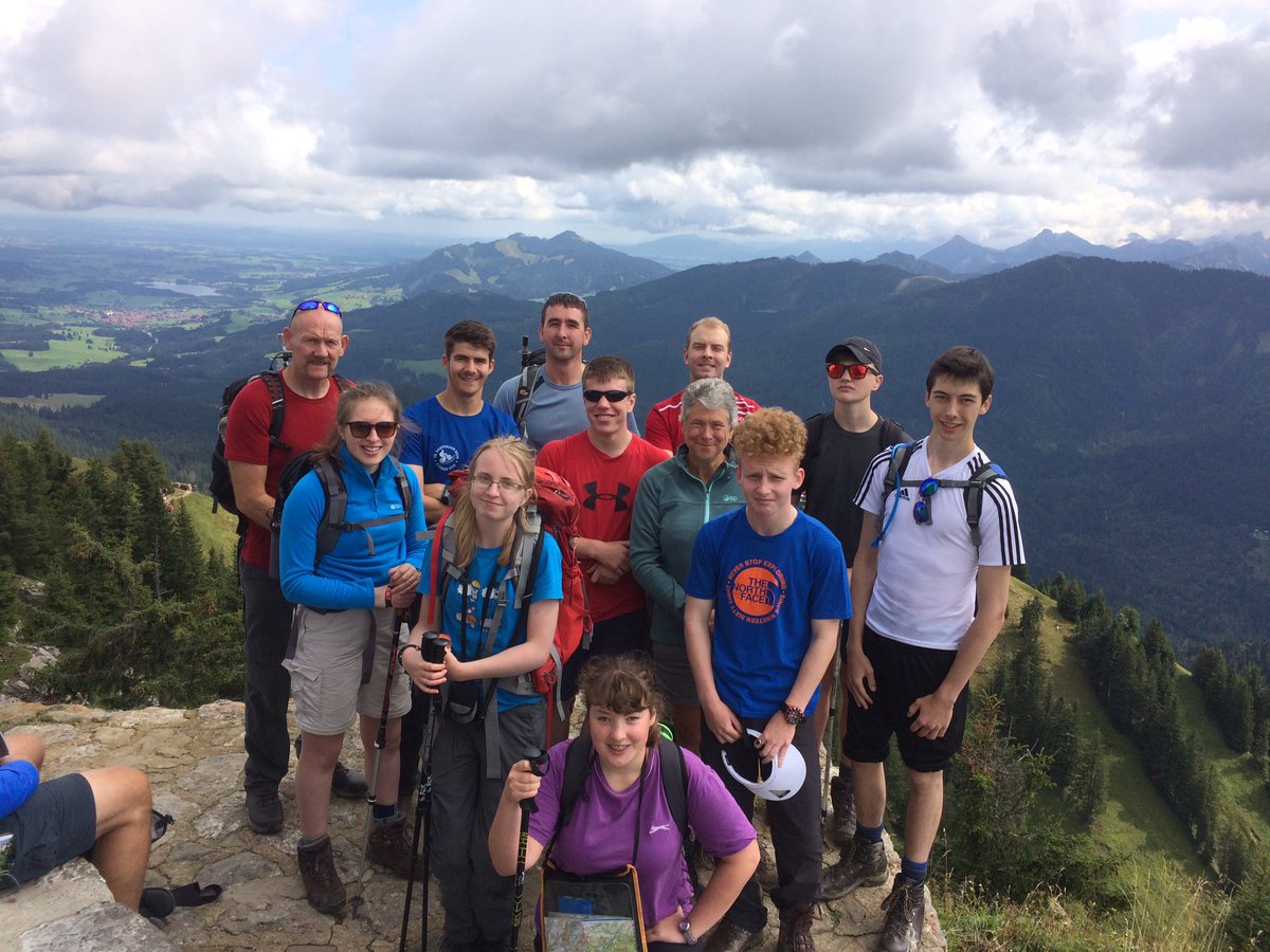 Pit stop at 1783m on the Grünten, acclimatisation walk before the <a href="/DofE/">The Duke of Edinburgh’s Award</a> expeditions start #stunning #Bavaria @eDofEaircadets