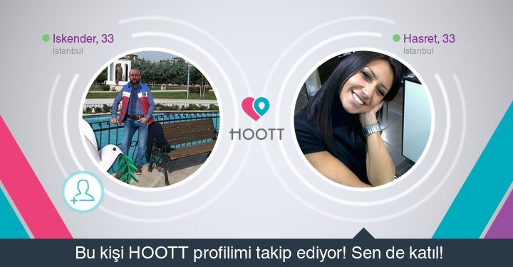 #HOOTTapp HOOTT süper! Takipçilerime gözat hemen. HOOTT ile eğlen! goo.gl/jPUaB0