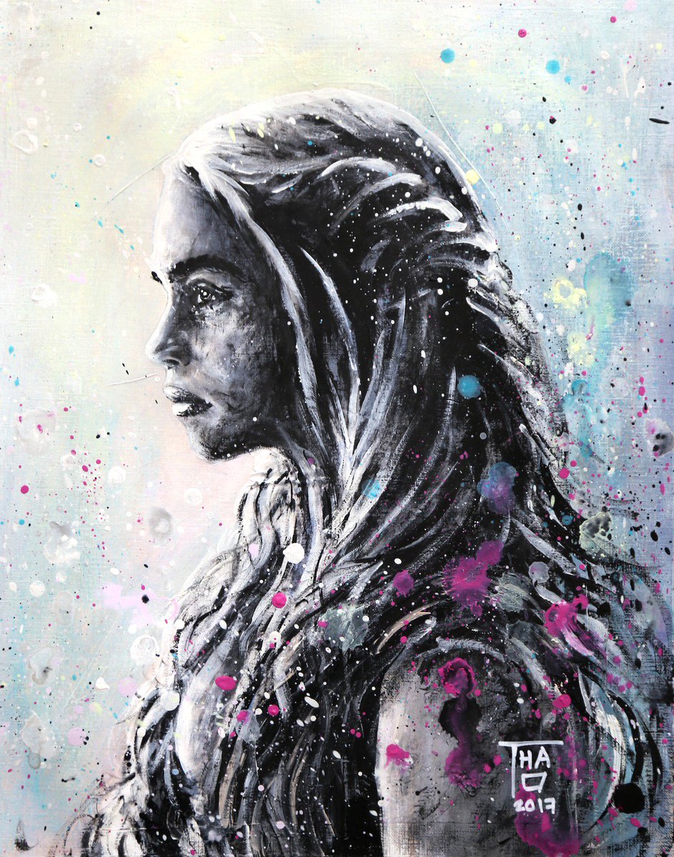 virtuallyt's tweet image. Khaleesi - August 2017 - by #THAO
#acrylic #painting #GameOfThrones #DaenerysTargaryen