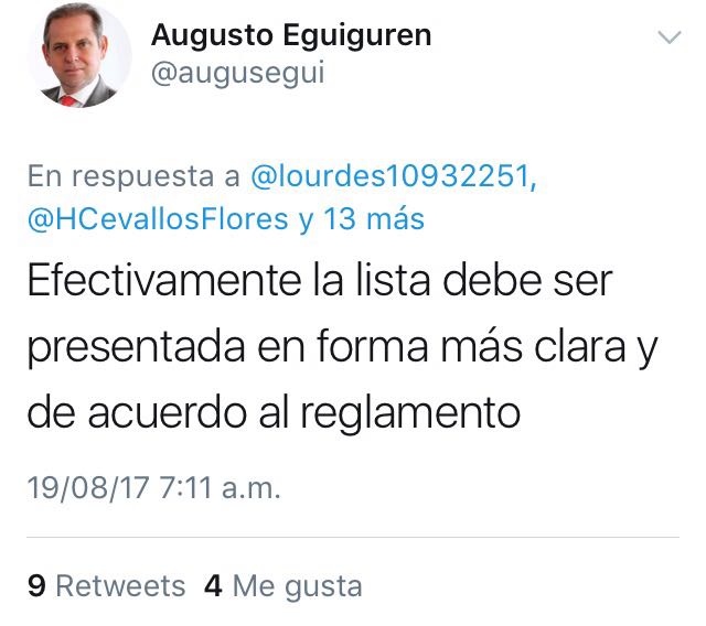 Yekitasan5787's tweet photo. @augusegui @gianmarco21 @jgdelcas #RectificarLista d @Cas_a_728 #RespetarOrdenDePrelación lo exige #Ley305550 @IndiraHuilca @HCevallosFlores https://t.co/ItFDcz2tzc