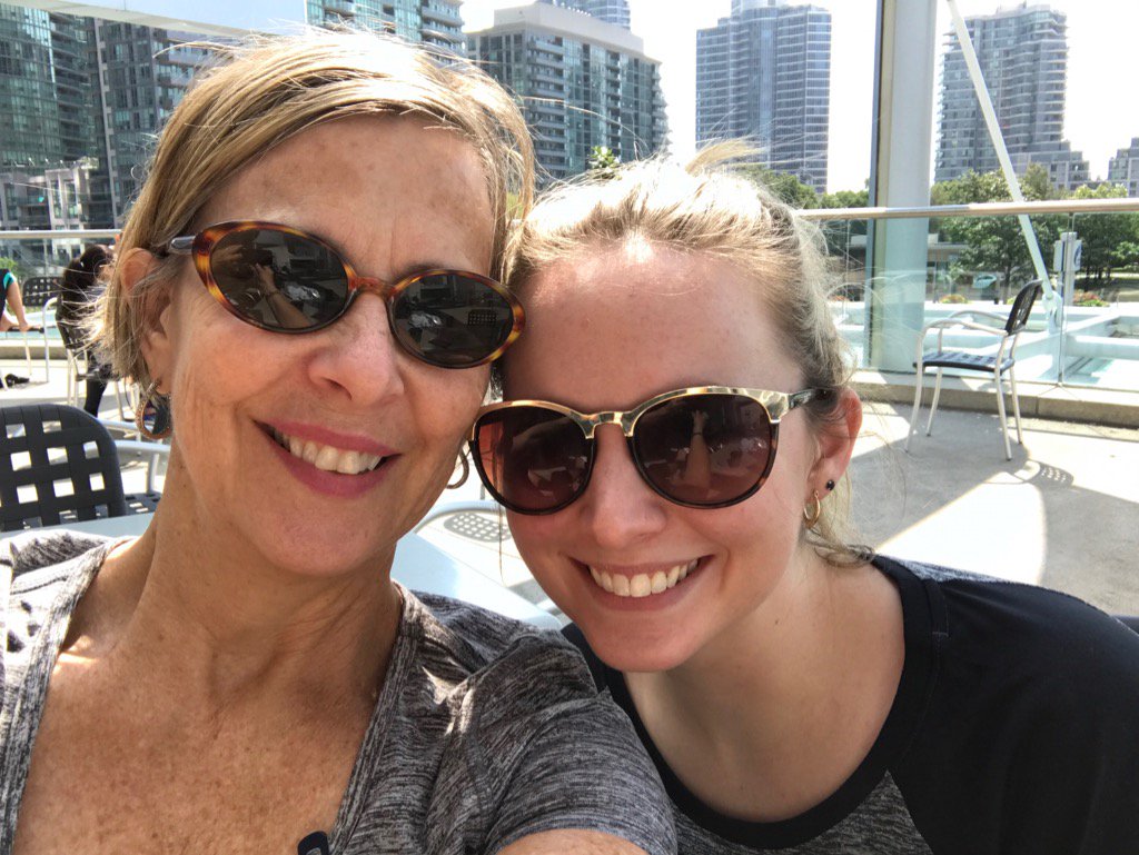 Getting fit with my daughter  <a href="/canfitpro/">canfitpro</a> #worldfitnessexpo