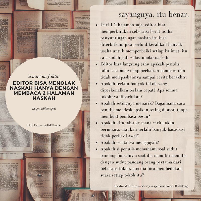 Lakukan Ini untuk Menambah Peluang Novelmu Diterima jiaeffendie.wordpress.com/2017/08/20/lak…