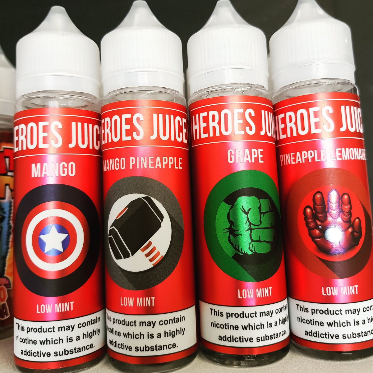 E-liquids with a Marvel punch!! #heroesjuice #vape #vapersparadisesuffolk #eliquids
