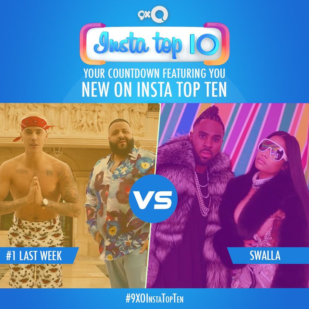 Overskæg letvægt Svag 9XO on Twitter: "Derulo's, 'Swalla', is on the #9XOInstaTopTen countdown  this week! Will it beat Justin &amp; Khaled's 'I'm The One'? You decide!  https://t.co/46ZGbRHEPg" / Twitter