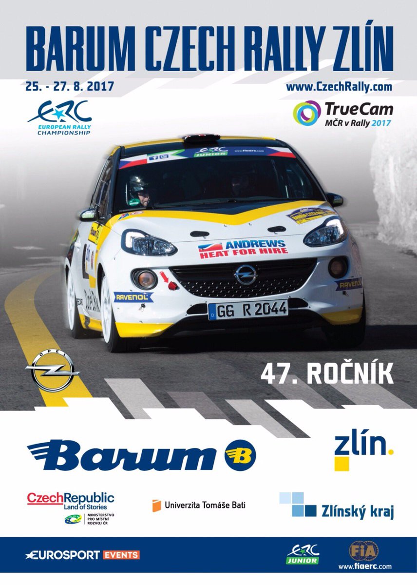 On the way to Prague for the Barum Czech Rally 🇨🇿 Round 4 of <a href="/FIAERC/">FIA European Rally Championship</a> U27👌 great memories from last years win. Let's go for another one! 👊👊🏆