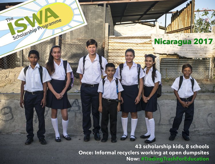 SWANA's tweet photo. 43 scholarships. 8 schools. #SWANA in raising funds for @ISWA_org Scholarship Programme. https://t.co/OBkwfn1MtY #TradingTrashforEducation https://t.co/5EMnhTGlKg