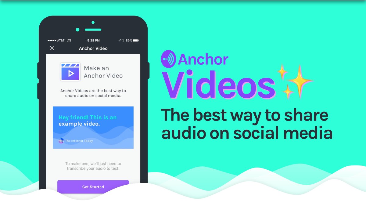 KimFoxWOSU's tweet photo. Well, here's a game changer. | @anchor Videos: the best way to share #audio on #socialmedia https://t.co/GU5C3UBc0I #mojoaudio #podcasts https://t.co/uSAFiyeVbL