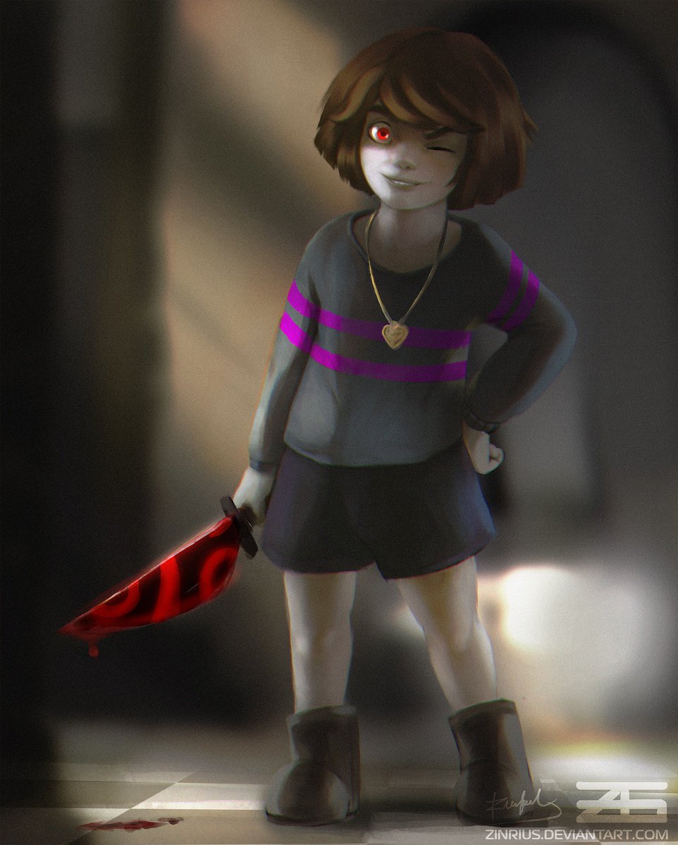 Zinful Graphics Fanart Of Undertale Frisk From The Genocide Route Game By Tobyfox Final Edit Check Out My Gallery At T Co Vcfeq8xc7u T Co Shcnp0vlno