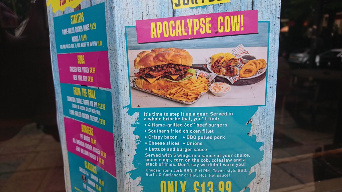 Spotted at my local shit chain pub #vom @_apocalypsecow_