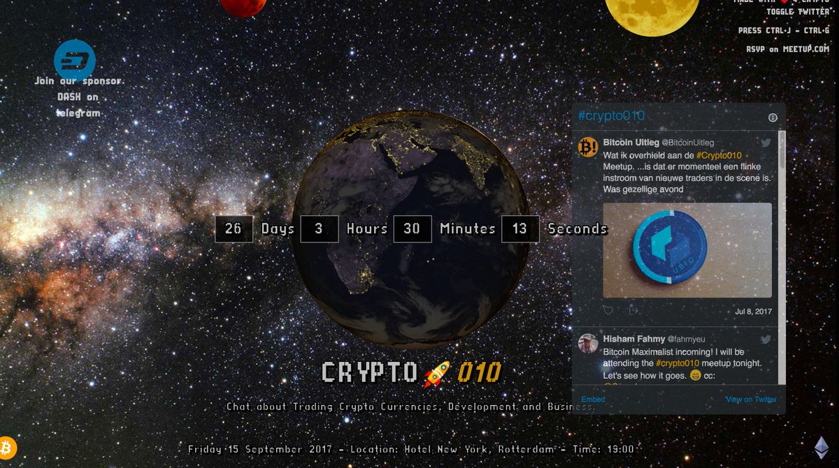 innocoin's tweet photo. #crypto010 - Largest p2p crypto meetup: crypto010.nl - 15 september @worldcoinindex @Spoorburger @dutchn0mad @RNR_0 - DASH Edition https://t.co/FKi5BAxnY3