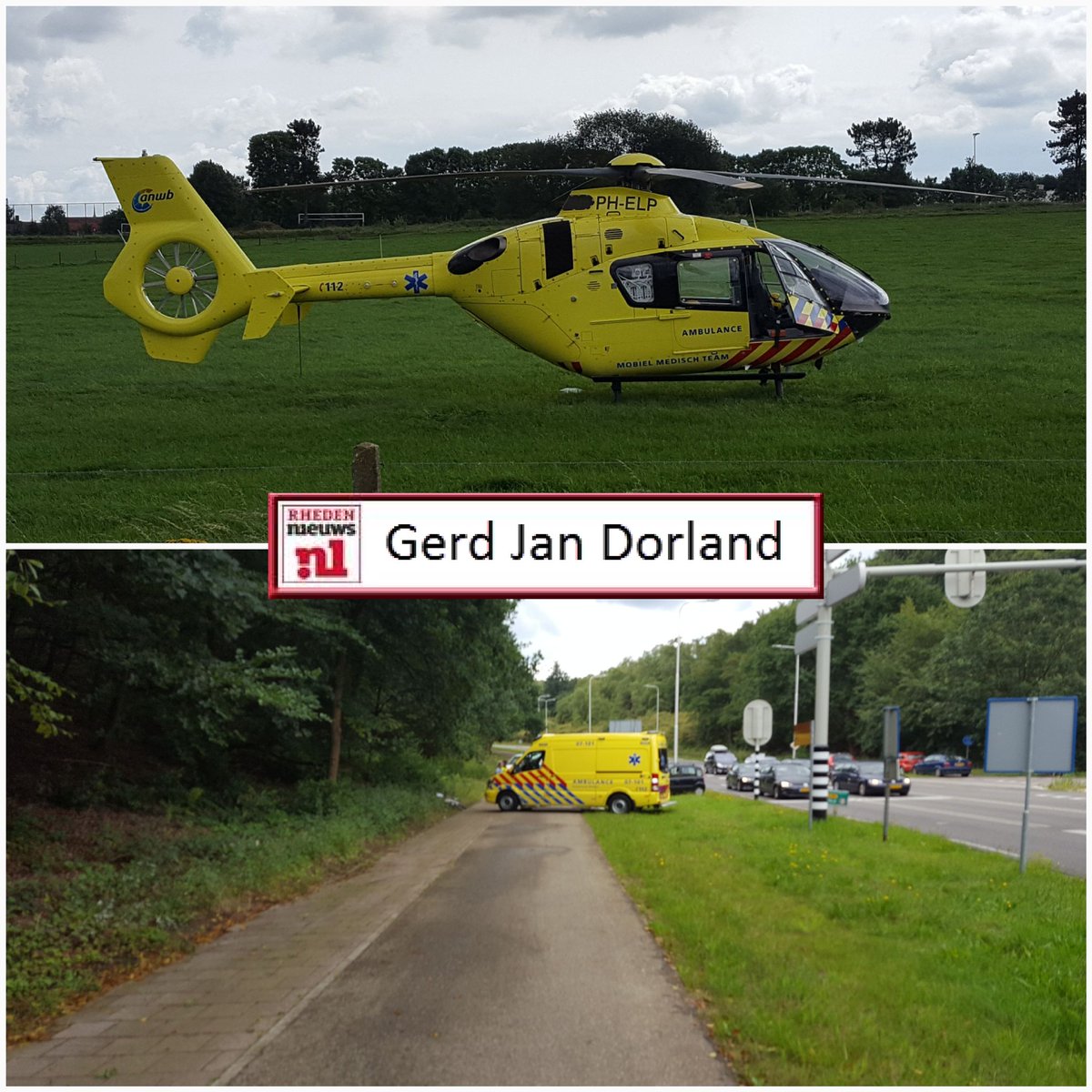 gerdjan4's tweet photo. Vandaag bij een #incident geweest op de #schelmseweg in #arnhem om weer een paar foto's te maken van de #lifeliner3. #phelp https://t.co/u5qxa5go76