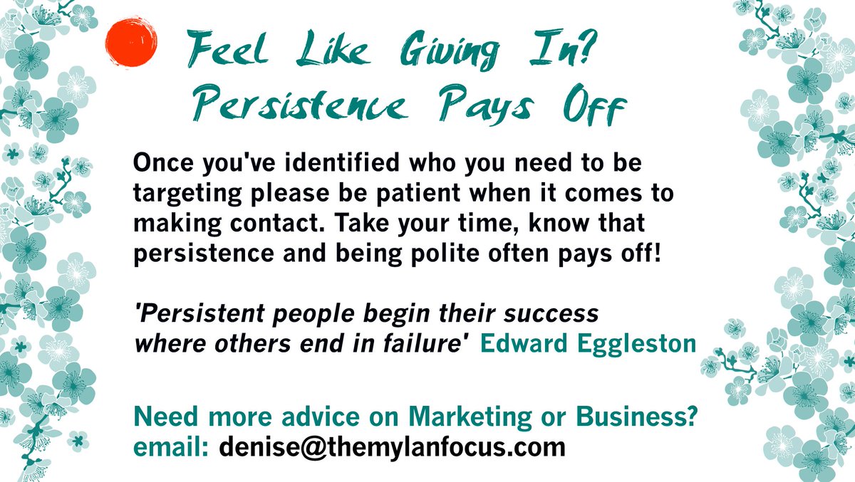 #Marketing your #business is a slow game. You need patience, persistence &amp; an integrated #marketingplan.