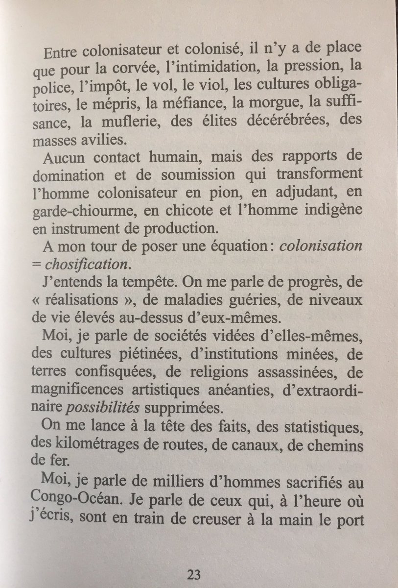 Claudy_Siar's tweet photo. La famille,au regard des discussions de ce jour,lisez attentivement ces 2pages de #DiscoursSurLeColonialisme de #AiméCésaire #UnPasséPrésent https://t.co/gW8ii3MEqN