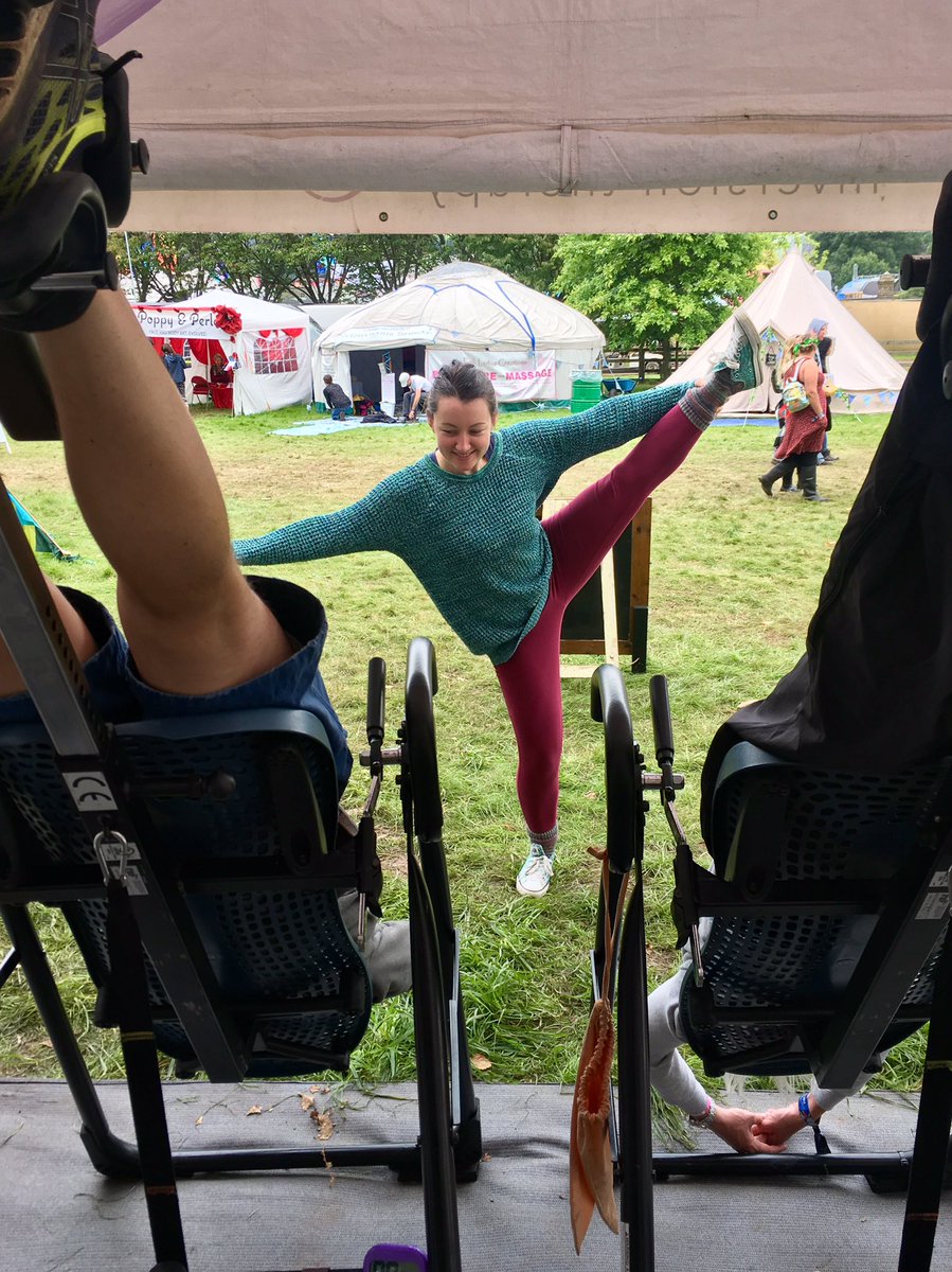 Friendly neighbours providing upside down entertainment at <a href="/GreenManFest/">Green Man</a>! #GreenMan17