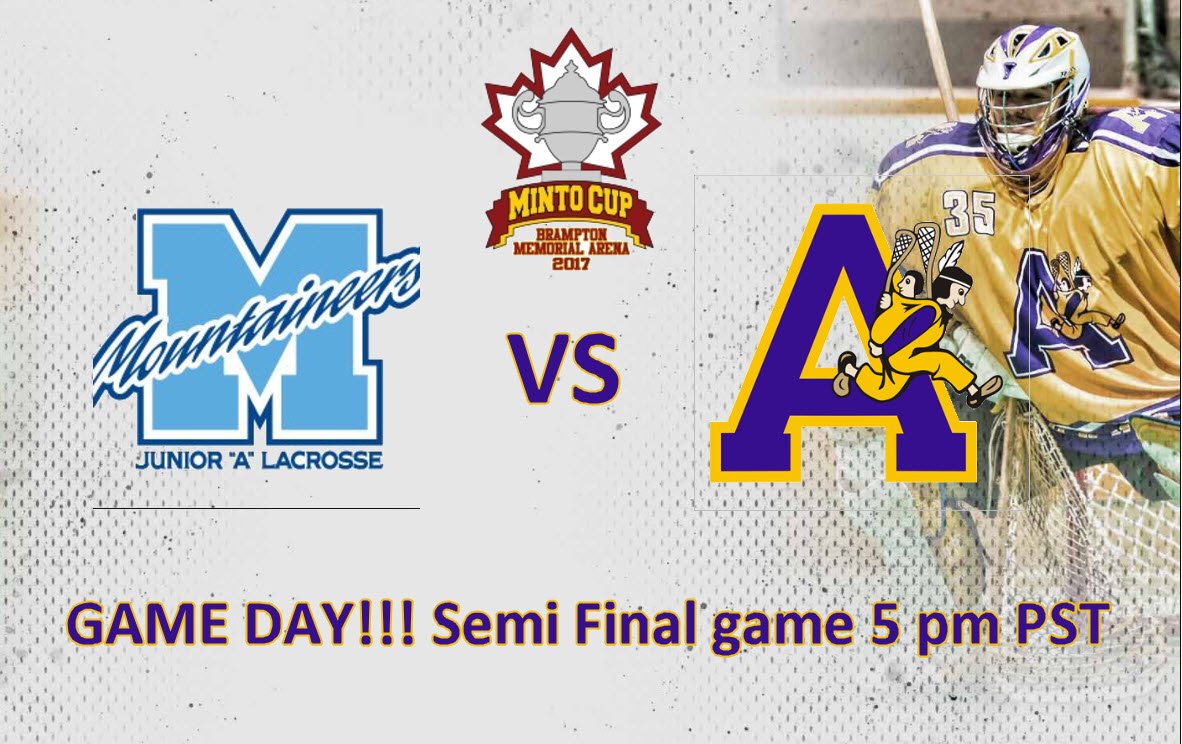 JuniorAdanacs's tweet photo. Your @JuniorAdanacs take on @MimicoJrALax today. Winner advances to the finals. Time to put on your purple and gold and cheer the boys on. https://t.co/MIyiokrCg3