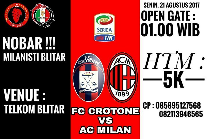 Giornata 1.
Ramaikan Lur !!!!
@milanistiorid 
@mi_jatim