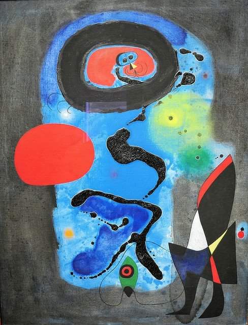 lory56lo's tweet photo. The red sun 

Joan Mirò 
1948 https://t.co/GzUMdlTPMw