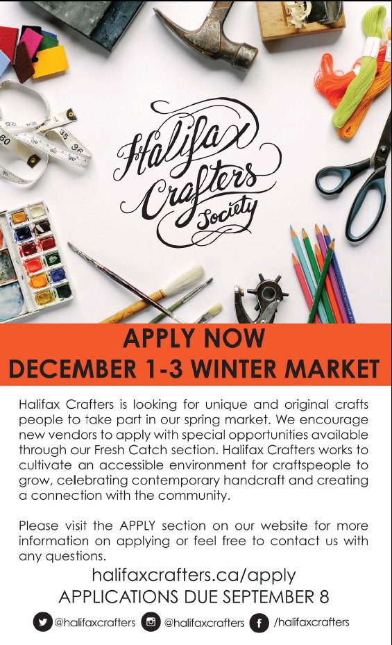 Halifax Crafters Society, Winter Market