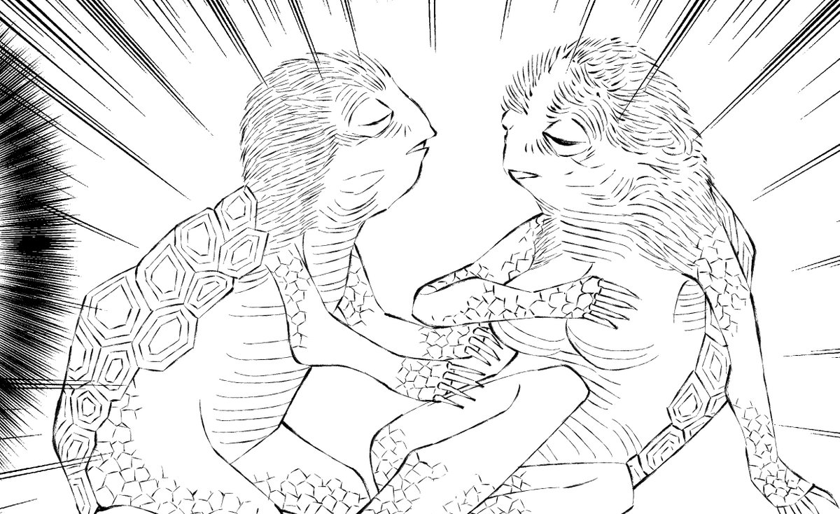 人生で初めて描いたえっちなシーンが河童だった。

9月中旬からゼロサムオンラインで連載始まる予定です。
また広告載ったら告知しますー。 