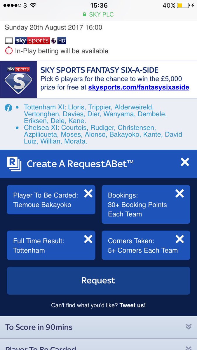 CallumShaw96's tweet photo. @skybet here's my #REQUESTABET: https://t.co/8u7aKCeN4S