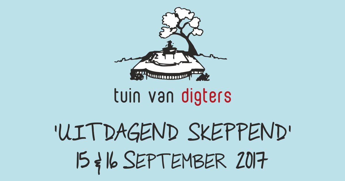BreytenbachSent's tweet photo. Die program vir die Tuin van Digters (15/16 September) is op https://t.co/Rk5KfvMsl0 #digters #ingridjonker #PENAfrikaans #wellington https://t.co/g85g9ElhxW