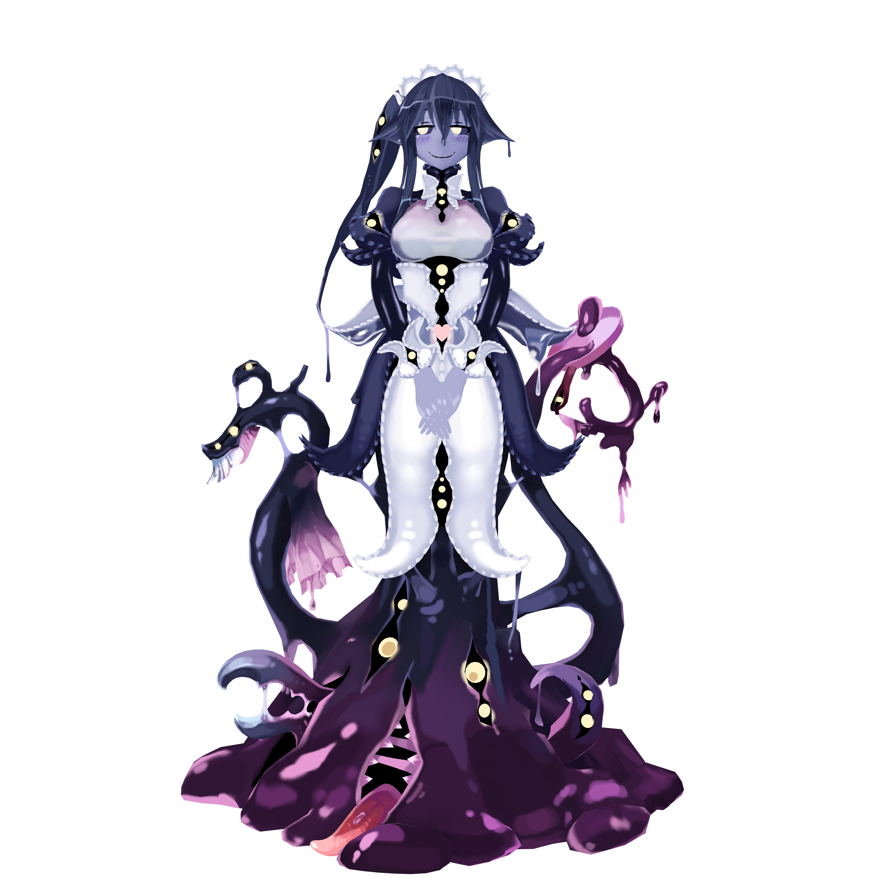 ぐみ ん 魔物娘図鑑二次モデル イラスト風3dcg あんまりイラストっぽくないかも T Co T1p0wupmsz Twitter