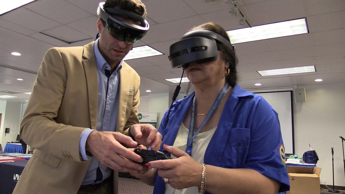 _SPINTERACTIVE's tweet image. Career Technical Education &apos;CTE&apos;  presentation of our AR/VR/MR Technologies for Miami Dade Schools with 400 teachers.