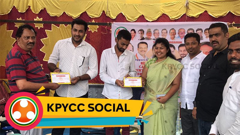 KPYCCSocial's tweet photo. On the occ of Shri #RajivGandhi ji's birth anniversary, KPYCC organised Blood donation camp &amp; Tree Plantation drive across Karnataka.
#KPYCC https://t.co/j4ciFmGFII