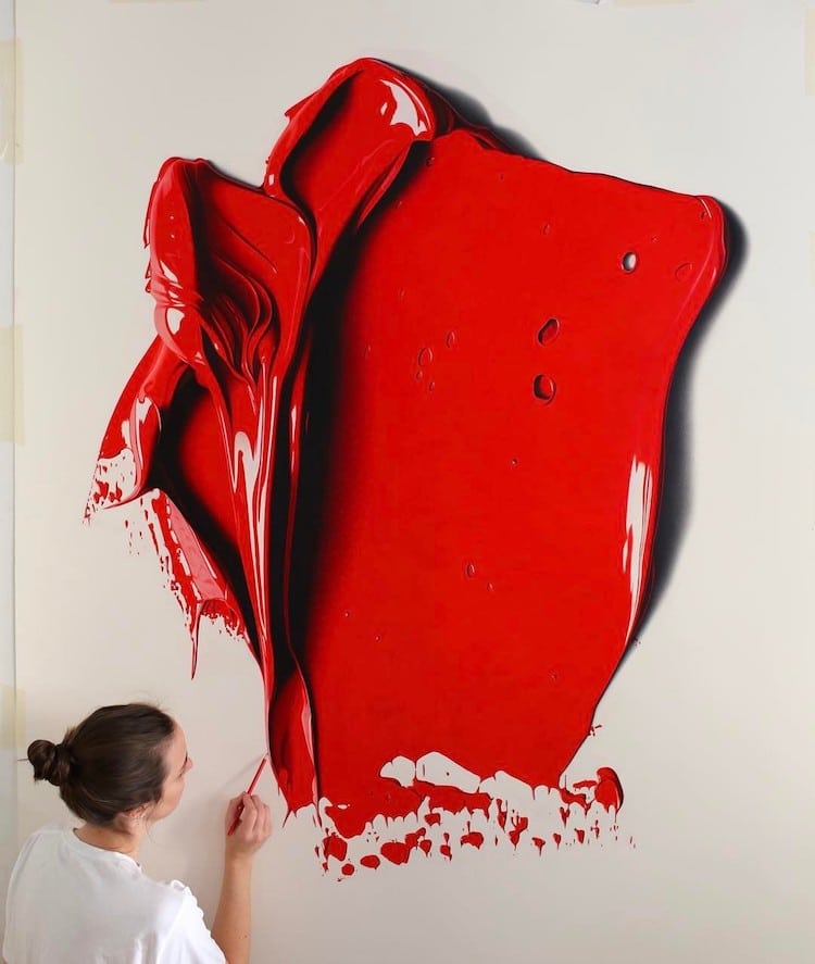 artsy's tweet photo. Hyperrealistic colored pencil drawings perfectly recreate lustrous blobs of paint (via @MyModernMet): https://t.co/2FsqXeLDnv https://t.co/Nj055Dtsh3