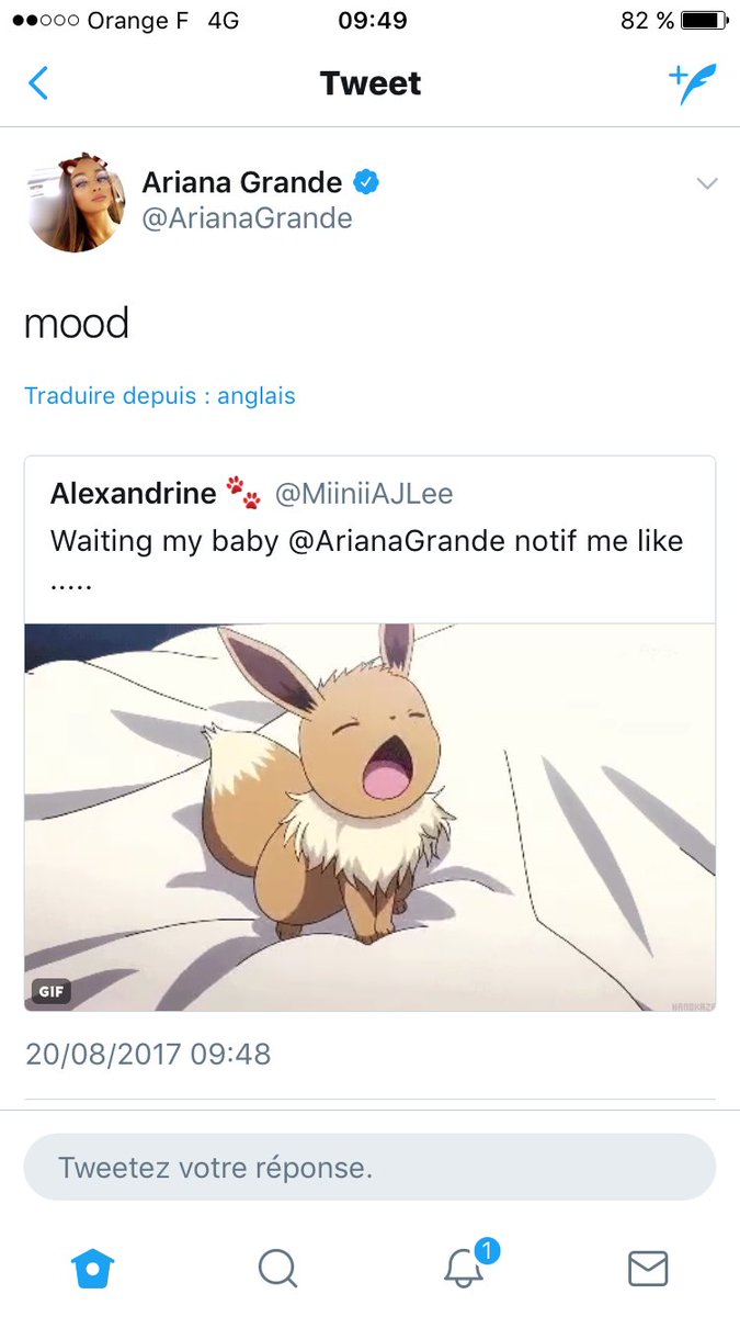 Meowty_lexi's tweet photo. A Big Thank You to @ArianaGrande she literally made my day and I'm so grateful I love youuuuu thank you again my angel 💛💛💛💛 https://t.co/nzoV5kjK1a