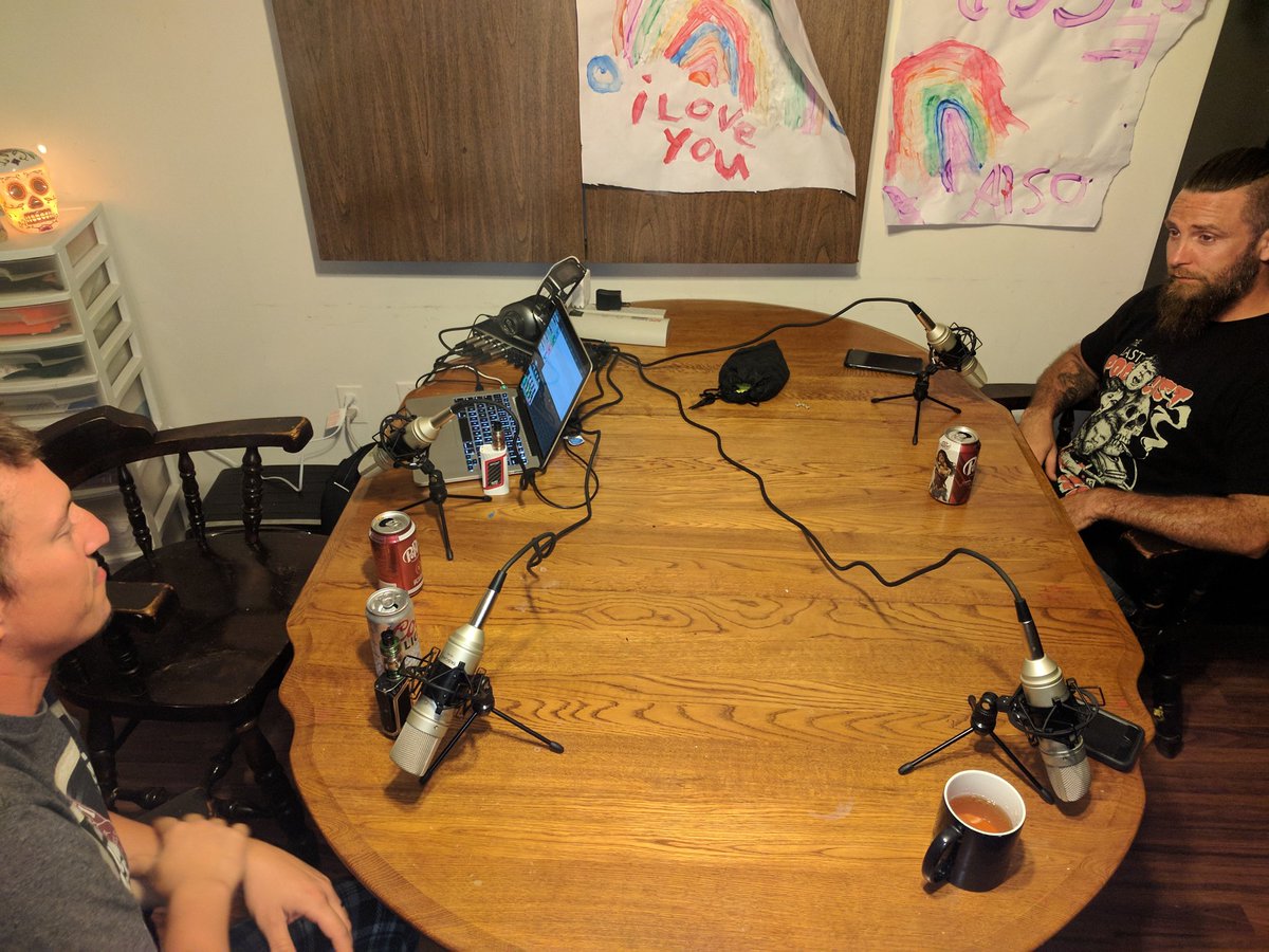 etvpodcast's tweet photo. Knocked out a couple episodes last night on our new equipment. Time for editing and then release. #podcast #PodernFamily #podlife #goodtimes https://t.co/seQPDLccHd