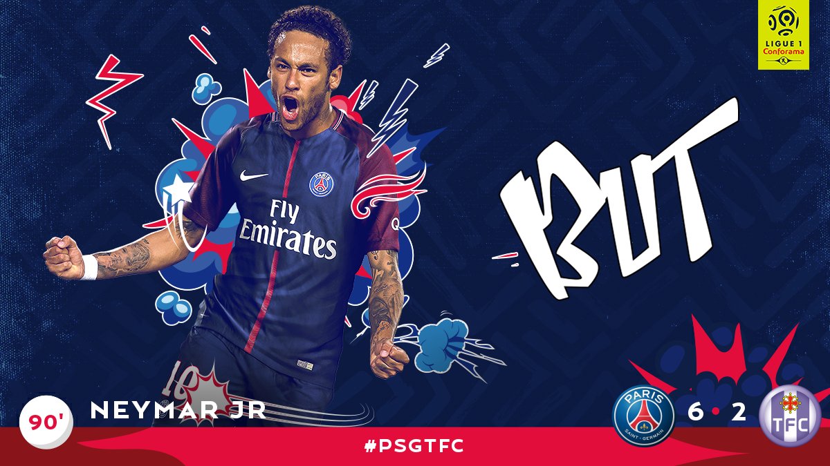 DEOJFDFIJFIDFFF QUEL BUT MAGISTRAL SIGNÉ <a href="/neymarjr/">Neymar Jr</a> !!! OLALALALA MERCI @NeymarJr !!! #PSGTFC