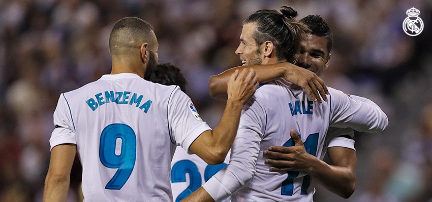 realmadriden's tweet photo. ⏸ HT: @RCDeportivo 0-2 #RealMadrid (@GarethBale11 20', @Casemiro 27').

#RMLiga #HalaMadrid https://t.co/D9uETUqx6C