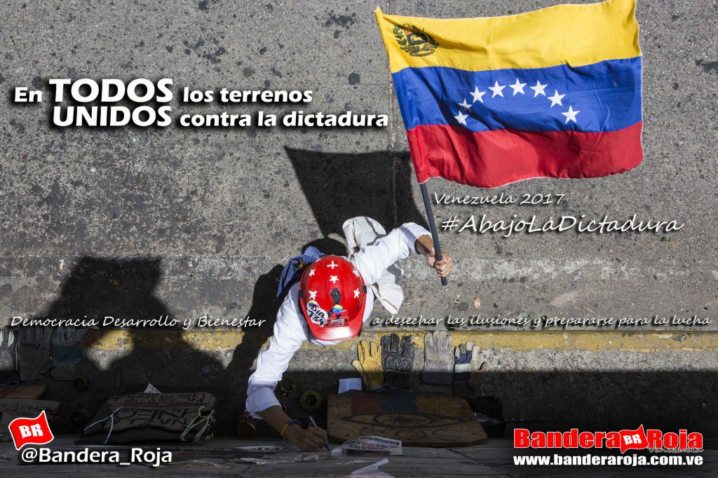 Bandera_Roja's tweet photo. DECLARACIÓN - En TODOS los terrenos UNIDOS contra la Dictadura #AbajoLaDictadura https://t.co/oDoLH5p4L0 https://t.co/VP0dpTMHuZ