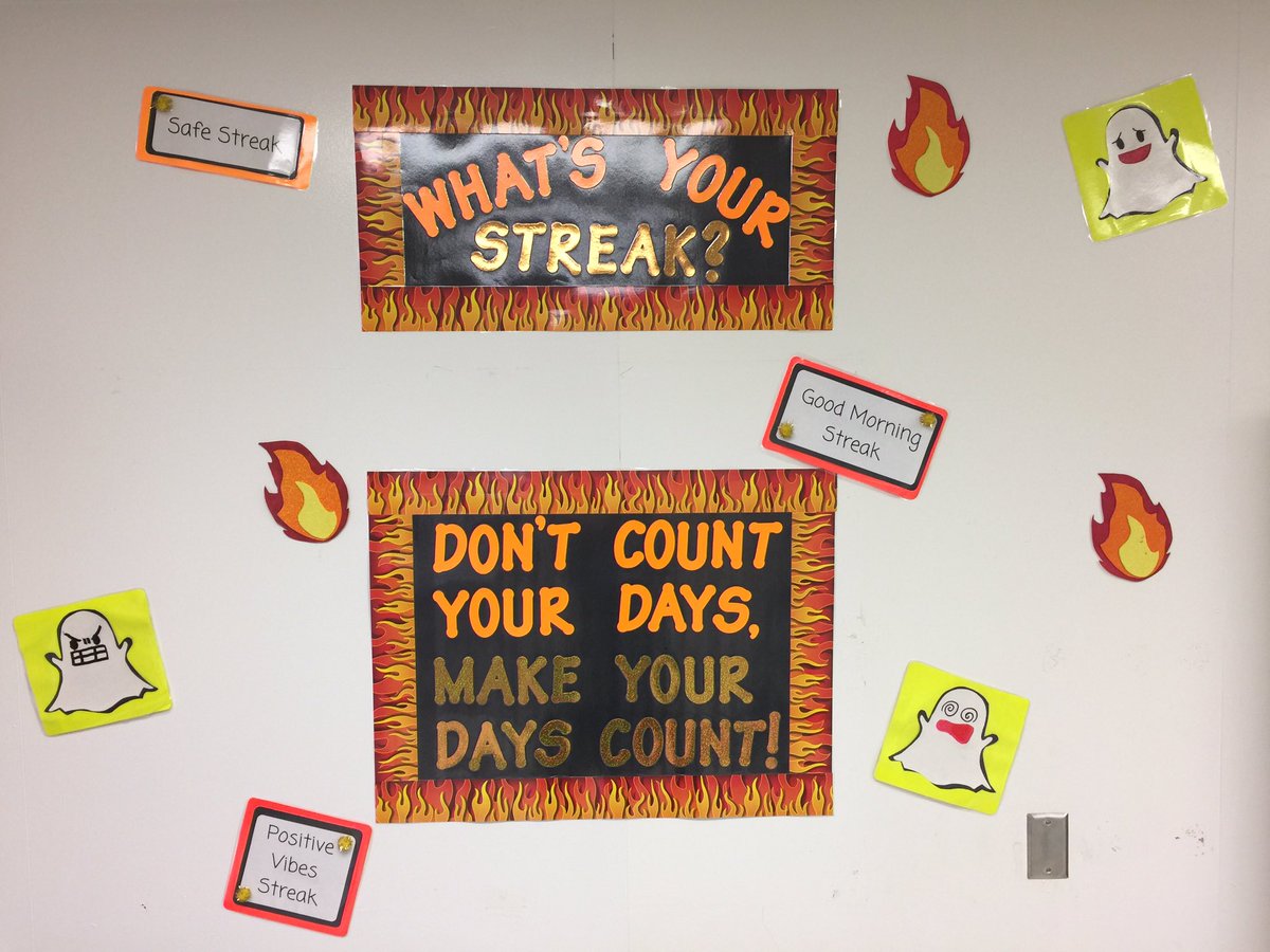 Getting ready to start our streaks! #engage109