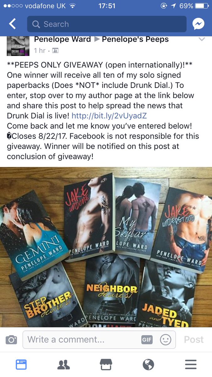 ReadingCorner93's tweet photo. Go follow Penelope's Peeps on Facebook to enter her amazing giveaway 🖤 @PenelopeAuthor https://t.co/enpkhWQ9m8