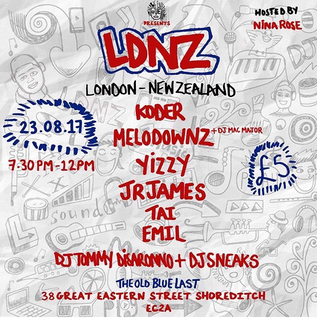PLAYLDNZ's tweet photo. #LDNZ is happening this Wednesday at The Old Blue Last 

Tickets available via @dicefm https://t.co/6z1seuu6Yc https://t.co/vJlvJ2ZxwN