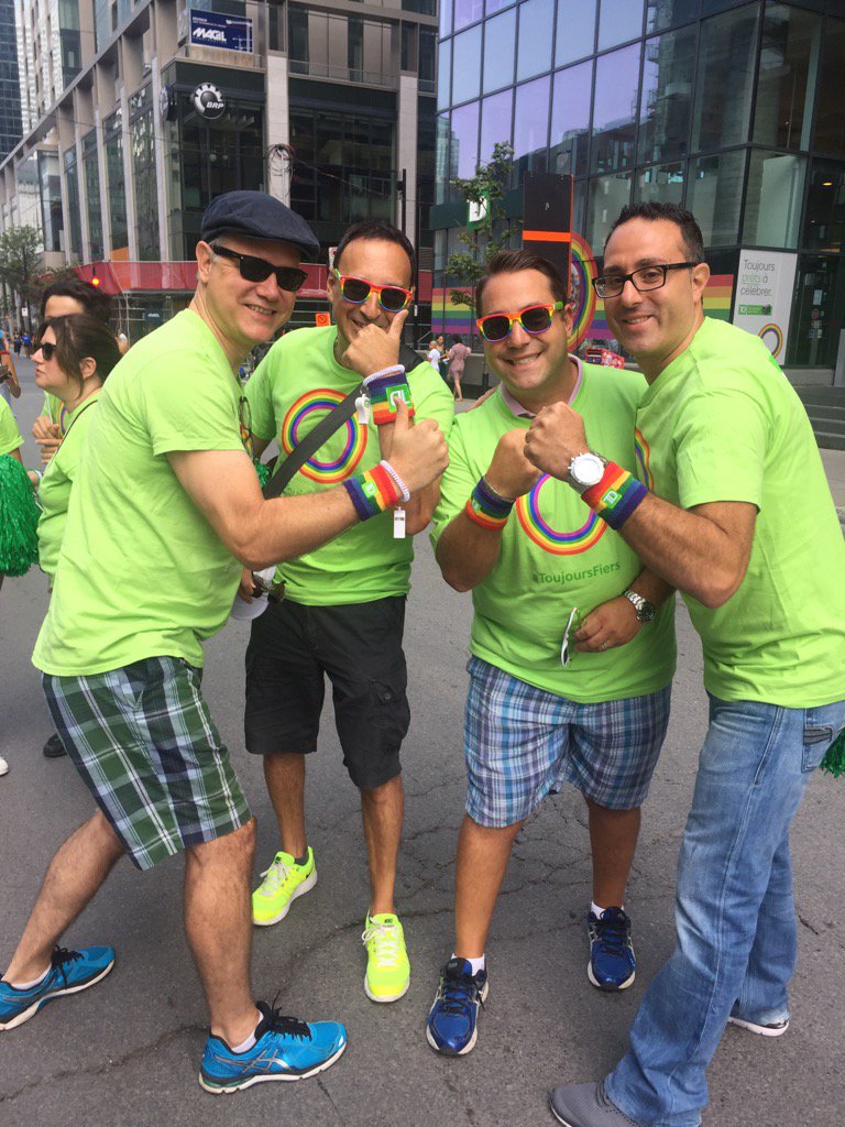 CathySleiman's tweet photo. We feel the ❤️💛💚💙💜 #PARADEREADY #LGBTA #TD @claudepapasian @DrewWawin_TD @tcapoto @VinceD_TD https://t.co/bPMZOSj0Qr