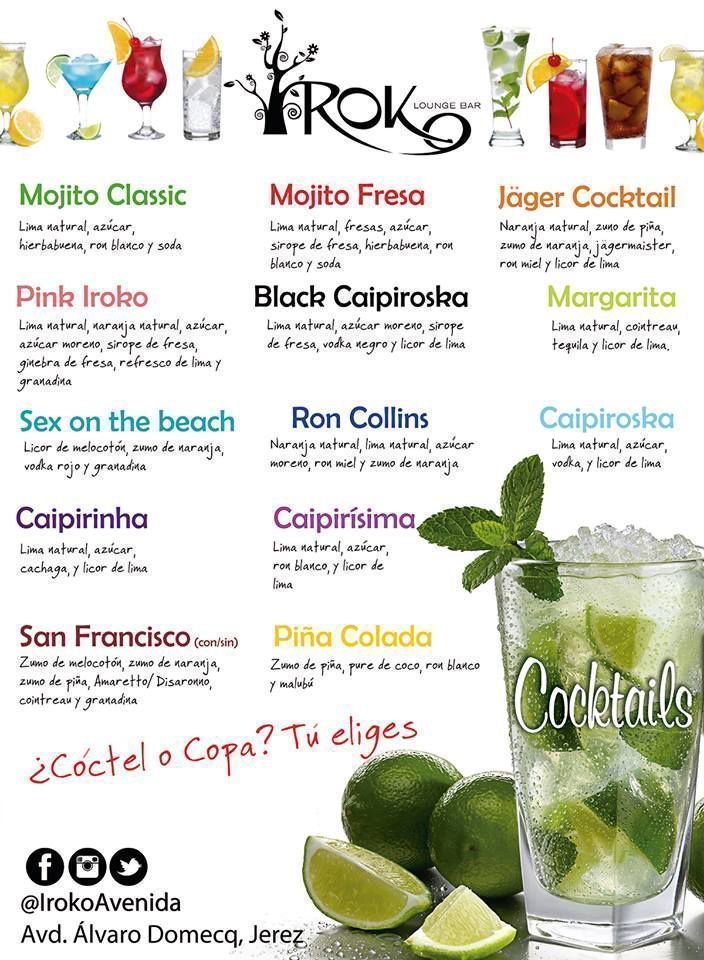 IrokoAvenida's tweet photo. 🍉🍓 IROKO COCKTAILS🍒🍊 De Domingos a Jueves, cachimbas 6€ + Copas y Cócteles 4€ durante toda la noche (viernes y sábados hasta las 02:00) 🌞🎉🎉 https://t.co/IQidbUSeuR