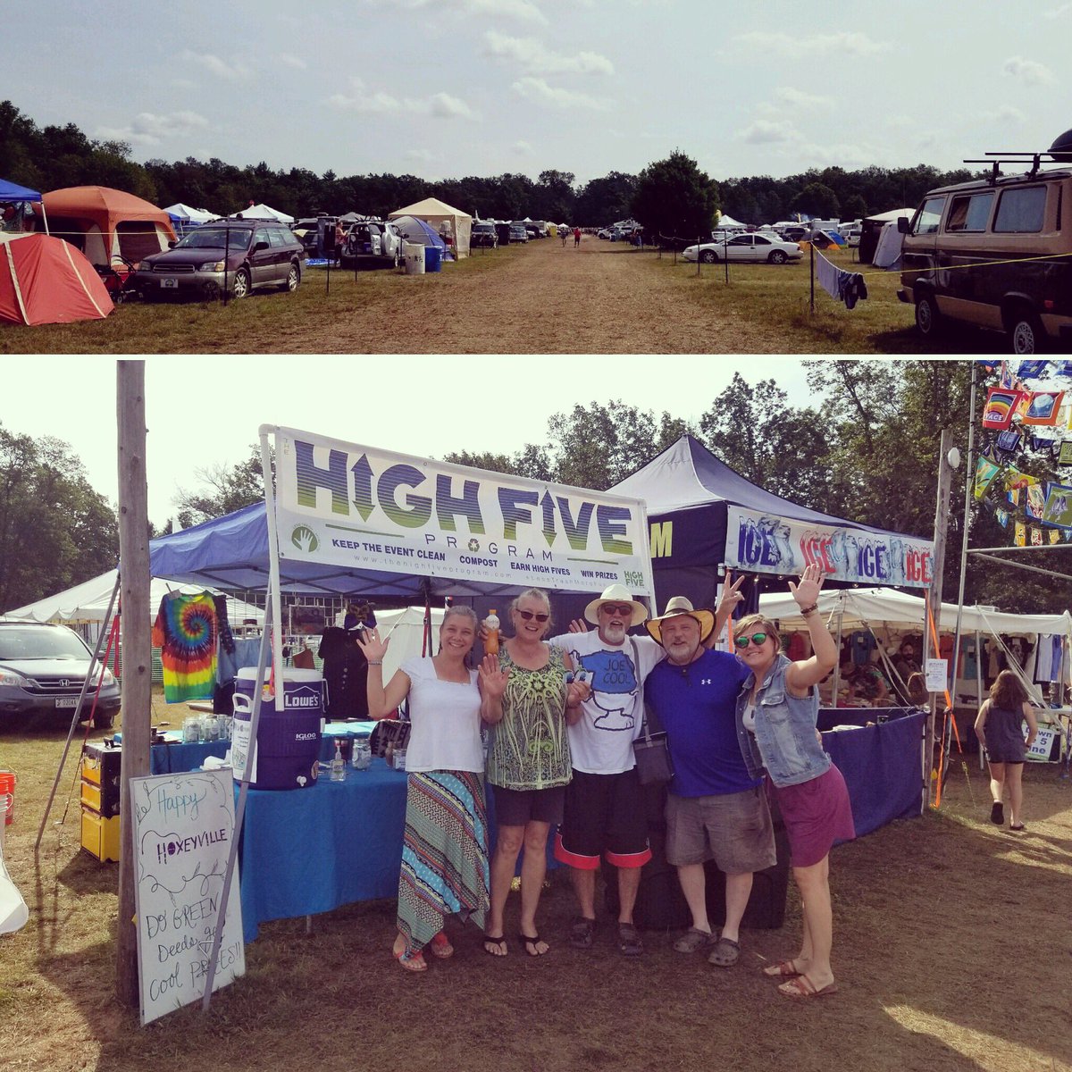 HighFiveProgram's tweet image. A fantastic #hoxeyville weekend of good company &amp;amp; great music. Thanks for keeping it clean @hoxeyville! #lesstrashmorefun #PureMichigan