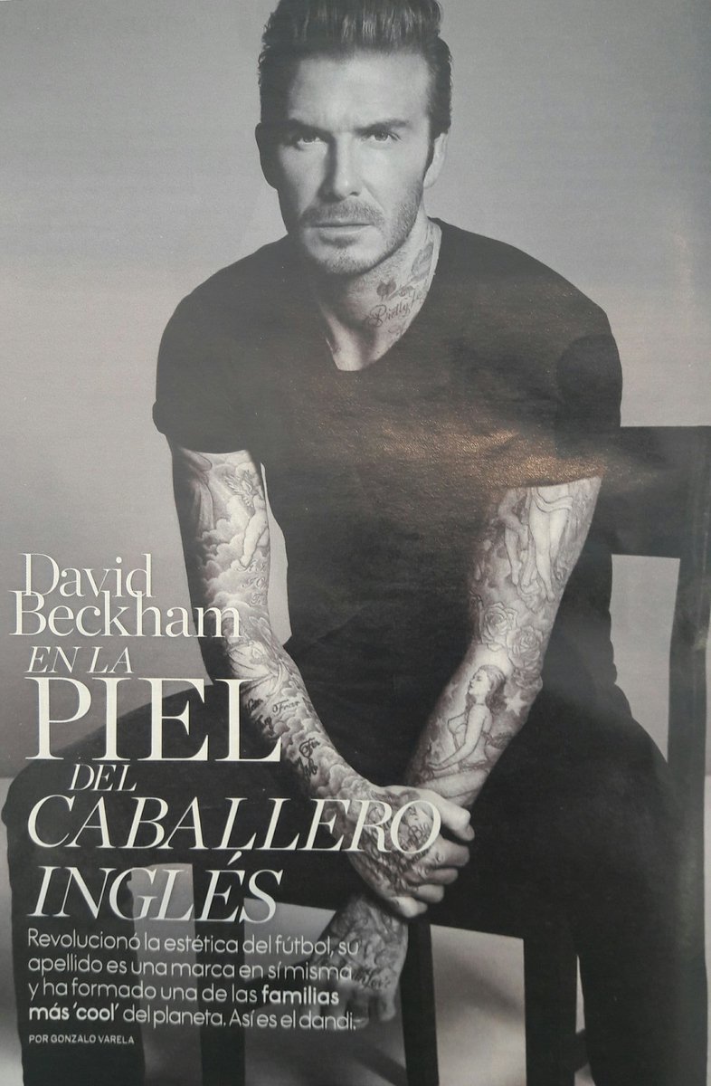 Arribar un diumenge a la tarda a la feina i que t'hagin deixat això davant l'ordinador... #DavidBeckham #AixíSí