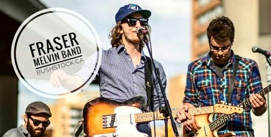 Feeling ridiculously excited about The Fraser Melvin Band hitting the stage at Bushstock! Get your tickets now at www bushstock.ca